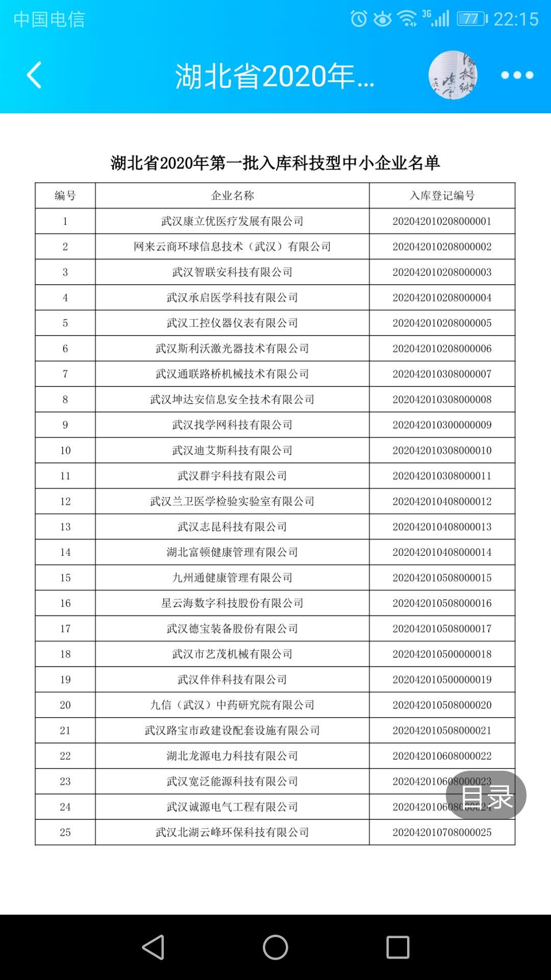 湖北省科技创新企业